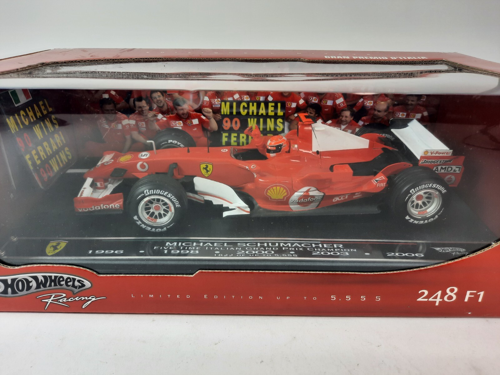 Hot Wheels Ferrari 248 F1 Michael Schumacher China GP 2006