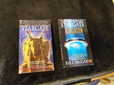 2 STARGATE Paperback Books by Bill McCay Rebellion & Retaliation
