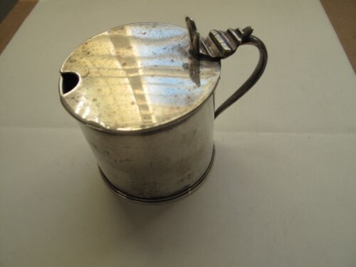 Hallmarked silver mustard pot - S.I.Ld - Stokes & Ireland - Chester 1909