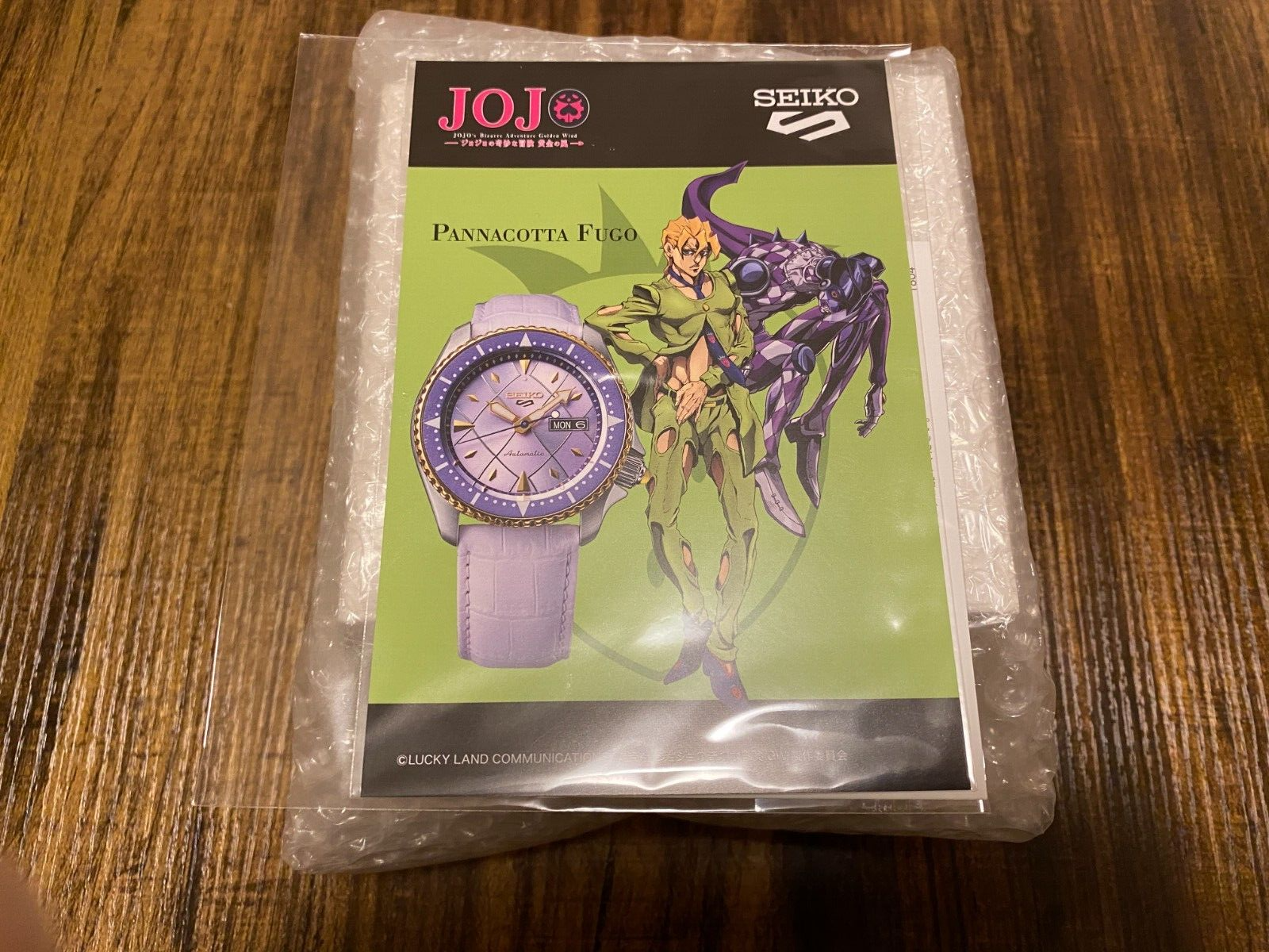 Pre-owned Seiko Jojo's Bizarre Adventure  5 Sports Watch Pannacotta Fugo Hugo Sbsa030