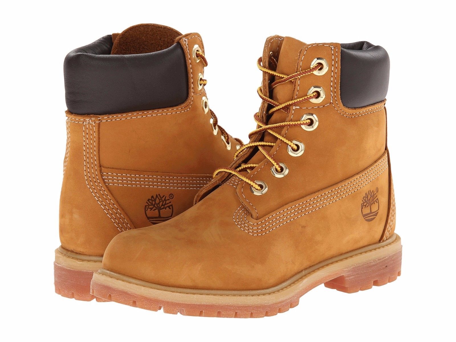 WOMENS TIMBERLAND PREMIUM 6IN WATERPROOF BOOT WHEAT NUBUCK