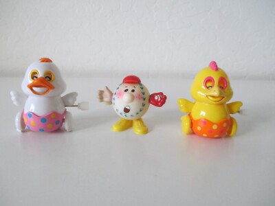 Vtg BASEBALL & 2 DUCKS (Wings Flap & Eyes Blink) China AZS