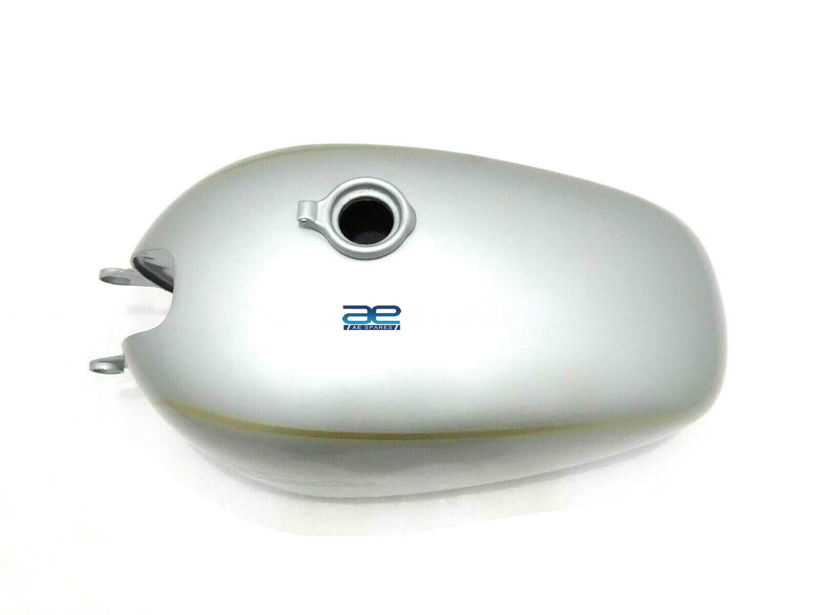 Petrol Fuel Tank Silver Painted With Golden Lining for Velocette Thruxton 