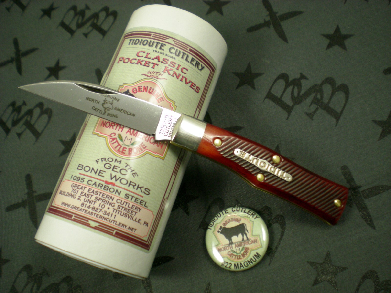 GEC Tidioute Cutlery 220124 22 Magnum Burnt Orange Sawcut