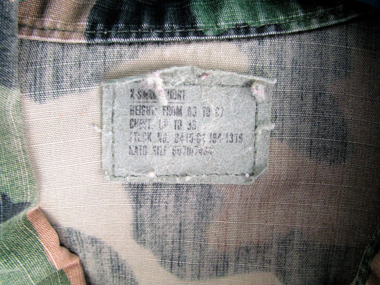 US Navy BDU -JCSE Patch - Named - X Small/Short- SOCOM