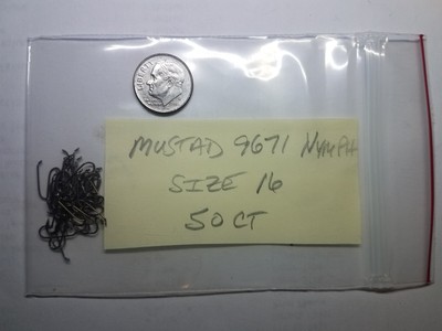 Mustad 9671 - Size 16 - Qty 50 New from bulk pack - Free Shipping CONUS