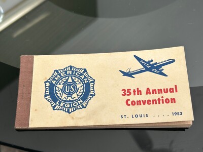 1953 American Legion Coupon Book 35th Annual Convention St Louis Delta Airlines