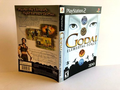 Godai Elemental Force PS2 ARTWORK ONLY Authentic Case Insert