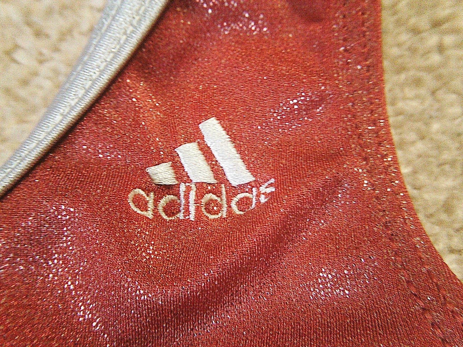 Adidas Olympic USA Leotard Child S Red White Blue Sparkly Gymnastic Tank