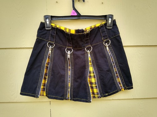 Tripp NYC Mini Skirt Goth Y2K Vintage 90s Yellow Plaid Tripp NYC Mini Skirt Goth Y2K Vintage 90s Yellow Plaid