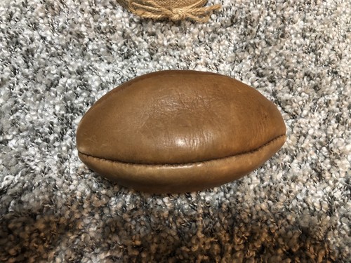 'Twickenham' Rugby Ball Mini Size Brown Leather Trophy Ball