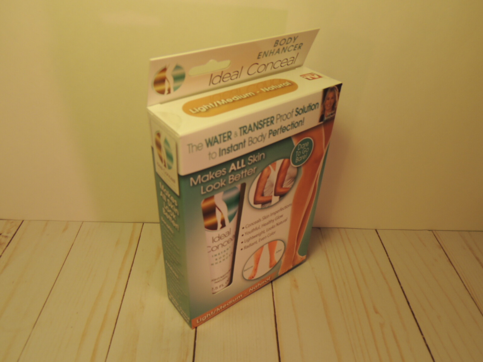 IDEAL CONCEAL BODY ENHANCER LIGHT MEDIUM NATURAL LIGHTWEIGHT RADIANT EVEN COLOR