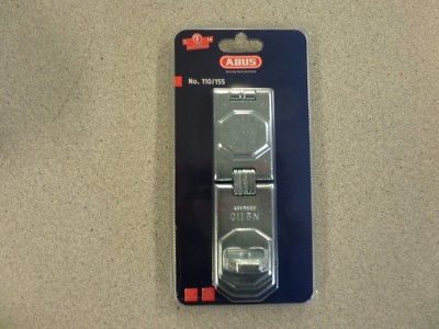 ABUS 110/155 SINGLE FLEX 6 1/4'' LONG PADLOCK HASP