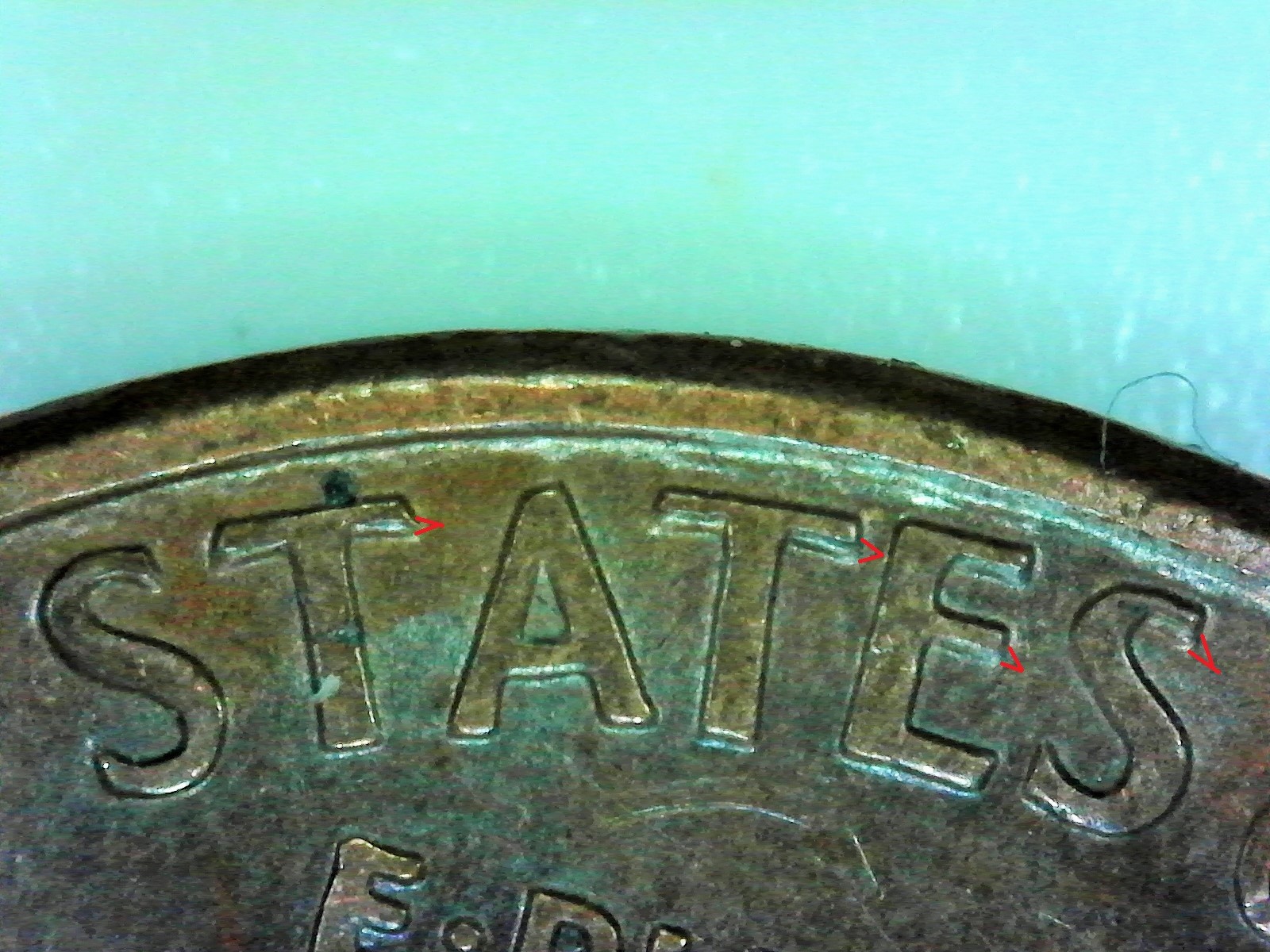 1995 D Penny Double Die Obv & Rev