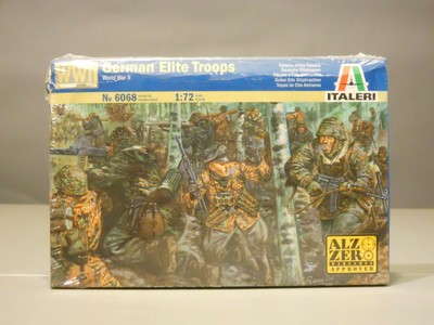 Italeri 6068 1/72 scale German Elite Troops WWII 48pc. plastic soldiers B