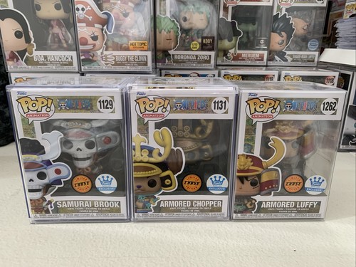 Funko Pop! Armored Luffay, Chopper, Brook Exclusive Chase