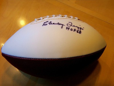 CHARLEY TRIPPI HOF 68 Signed Football -Comes w/ JSA Group Letter of Authenticity