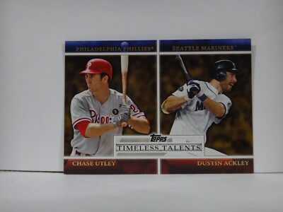 2012 (MARINERS) (PHILLIES) Topps Timeless Talents #TT2 Chase Utley/Dustin Ackley