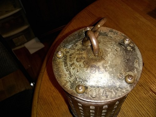 VINTAGE ANTIQUE OLD  KOEHLER BUREAU OF MINES MINERS PERMISSIBLE SAFETY LAMP