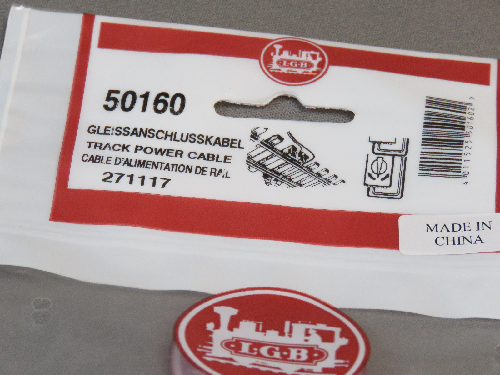 LGB TRACK POWER CABLE G SCALE connectors terminal wire ARISTO CRAFT LGB50160 NEW