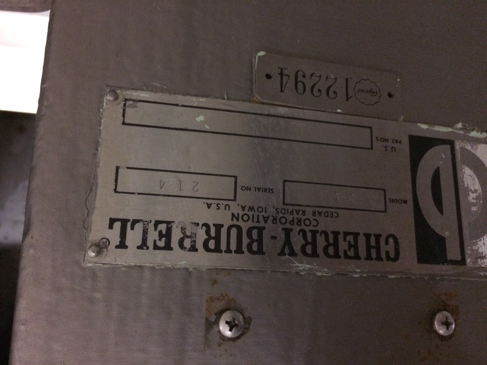 CHERRY-BURREL model 561 wet granulator - Good condition