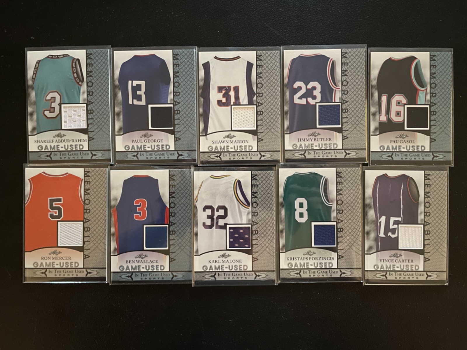 2024 Leaf Game Used Memorabilia Abdur-Rahim George Marion Butler Lot Of 20 #74