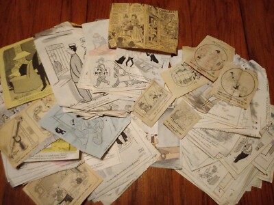 500+ Comic Cartoon Clipped from Newspaper 60's 70's Saturday Eve Post Ephemera