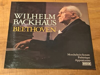 Beethoven Piano Sonatas 8 14 23 WILHELM BACKHAUS Decca LP Beethoven Piano Sonatas 8 14 23 WILHELM BACKHAUS Decca LP