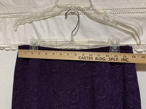 ❤️Plaza South Skirt Suit Size 10 Amethyst Purple Embroidered 2 Pc Set EUC