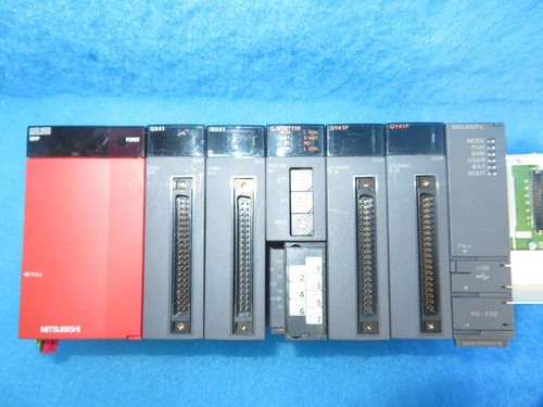 Melsec Mitsubishi Q61P,QX41,QJ61BT11N,QY41P,Q03UDCPU 9 Slot Melsec Mitsubishi Q61P,QX41,QJ61BT11N,QY41P,Q03UDCPU 9 Slot