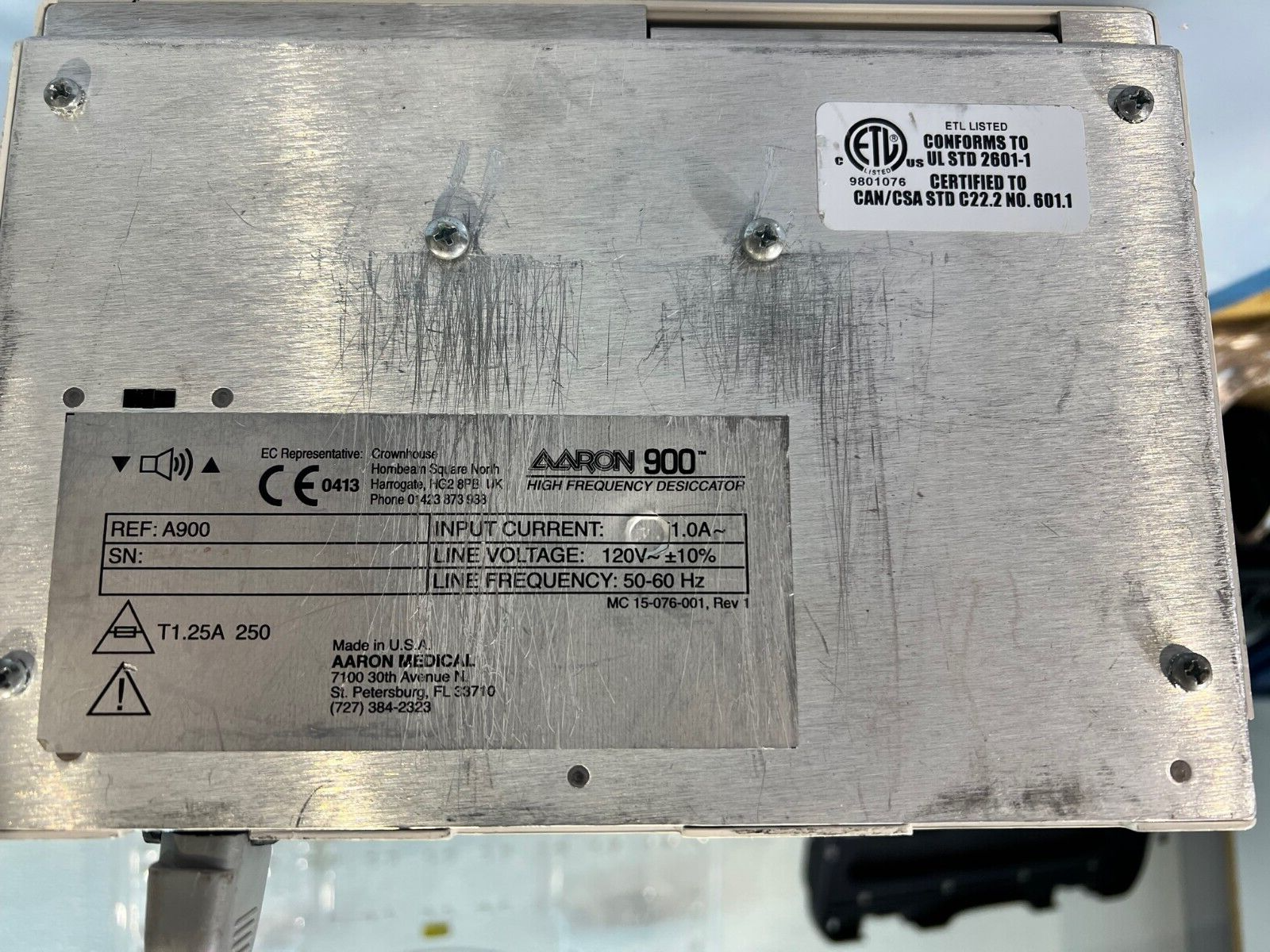 Bovie Aaron 900 High Frequency Desiccator ESU