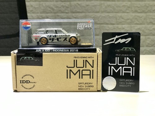 ミニカー 1/18 Datsun 510 Wagon With Mr. Jun Imai Ignition Model 1:18 Datsun Bluebird (510) Wagon Green