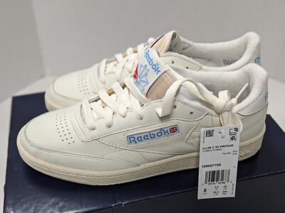 Reebok Club C 85 Vintage White Blue WOMEN'S Size 8 New Classic