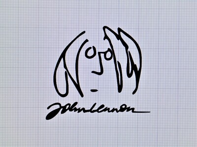 The Beatles John Lennon Vinyl Die-Cut Indoor Outdoor Car Window Decal-24 Colors