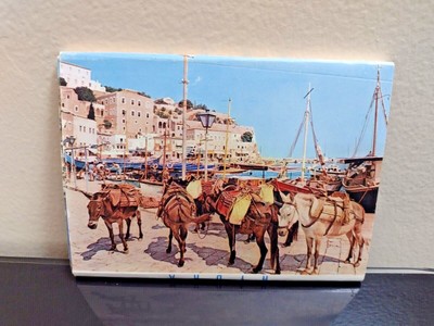 Vintage Greece Postcard Lot Hydra Islands Collectable 1990s Aerial Lot of 10