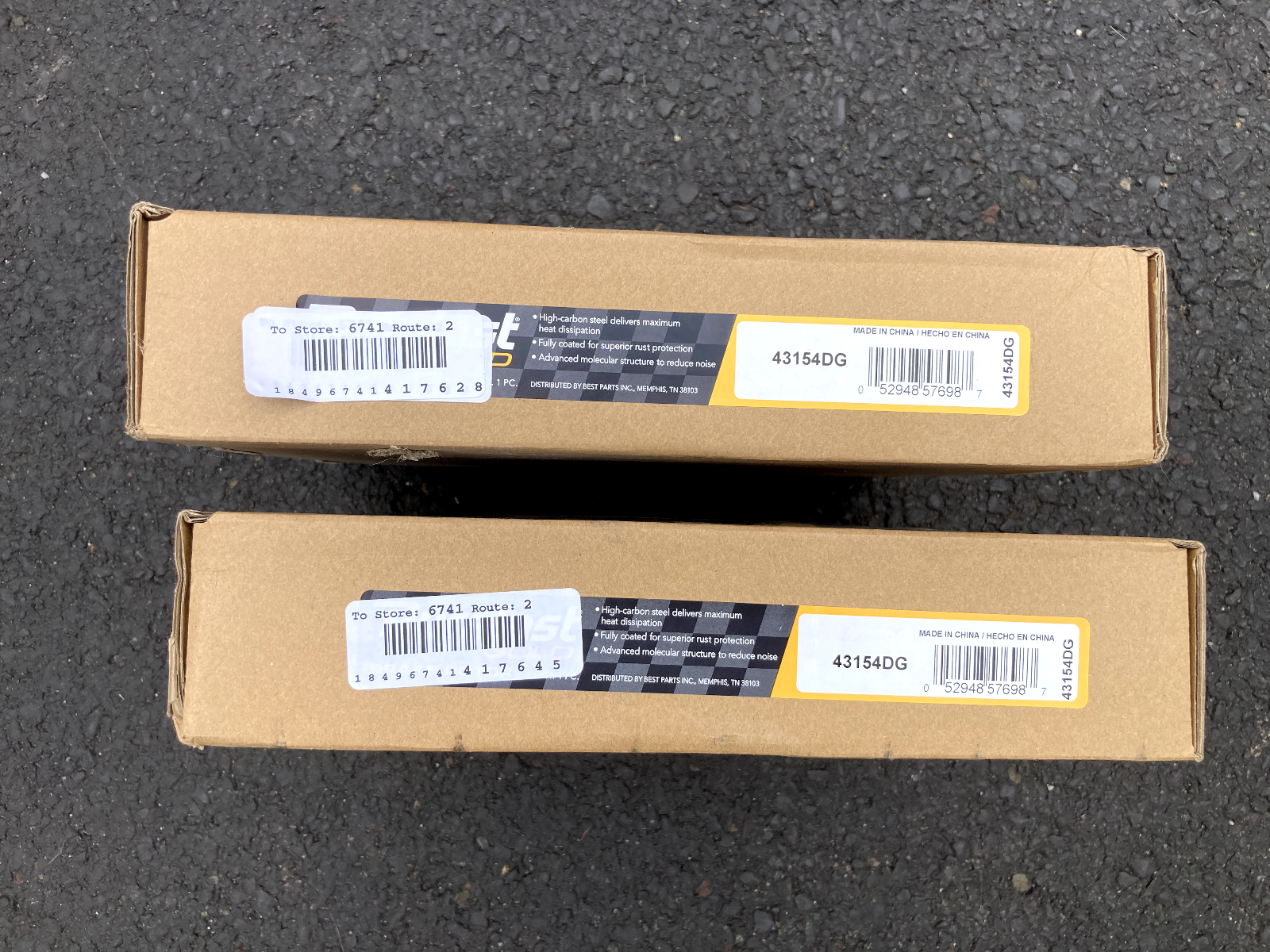 Duralast Gold Brake Rotors 43154DG (set of 2)