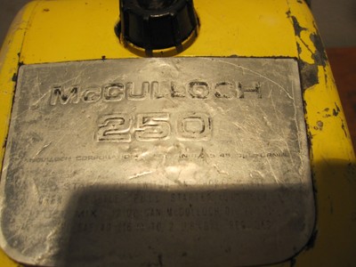 Vintage Mcculloch 250 1-41 1-43 1-51 1-53 1-63 44 200 300 650 Vintage Chainsaw