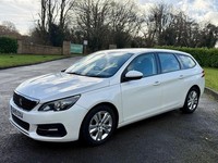 2019 PEUGEOT 308SW 1.5 BlueHDI 130PS ACTIVE 5DR ESTATE WHITE CARPLAY BT & NAV