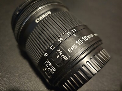 Canon - EF-S10-18mm F4.5-5.6 IS STM Ultra-Wide Zoom Lens for EOS DSLR Cameras