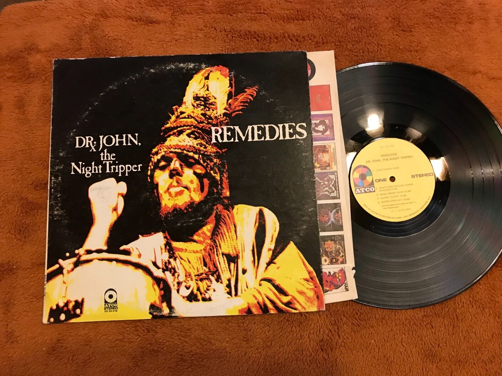 DR. JOHN THE NIGHT TRIPPER ALBUM REMEDIES 1970 ATCO RECORDS DR. JOHN THE NIGHT TRIPPER ALBUM REMEDIES 1970 ATCO RECORDS