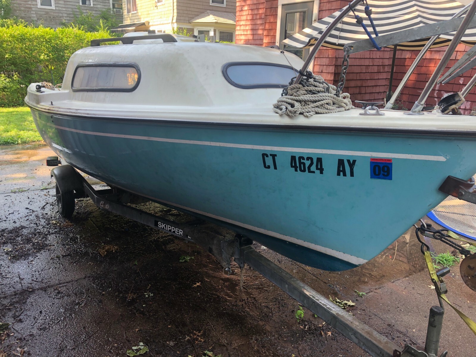 1981 McGruder Siren 17'2" Sailboat & Trailer - Connecticut