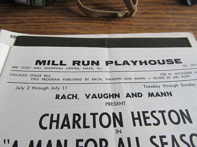 Chicago Playbill Stagebill 