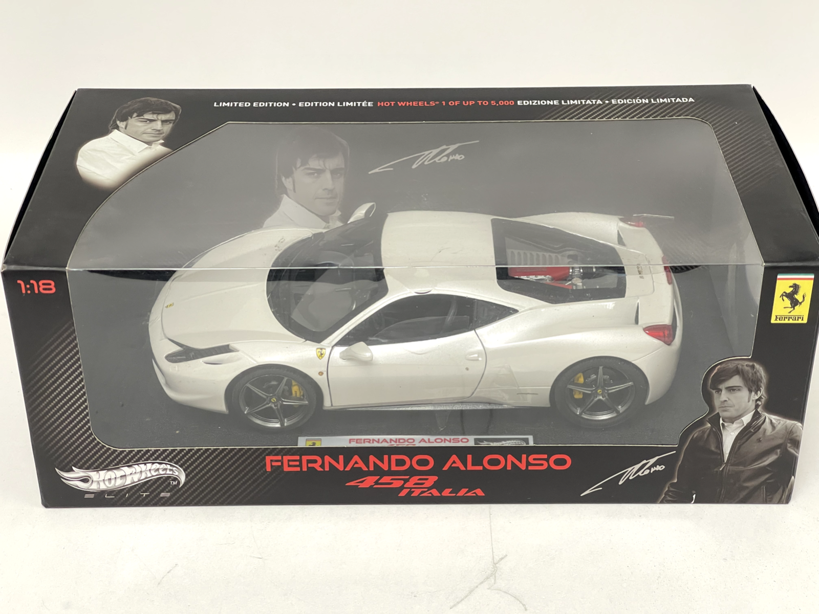 1/18 フェラーリ 458 アロンソ Limited Edition ビアンコ 2台(乗用車
