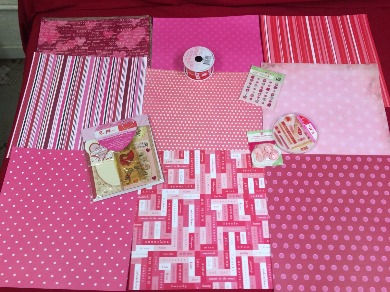 Huge Mixed Lot of Scrapbooking Papers, Stickers, Supplies, Etc #50A