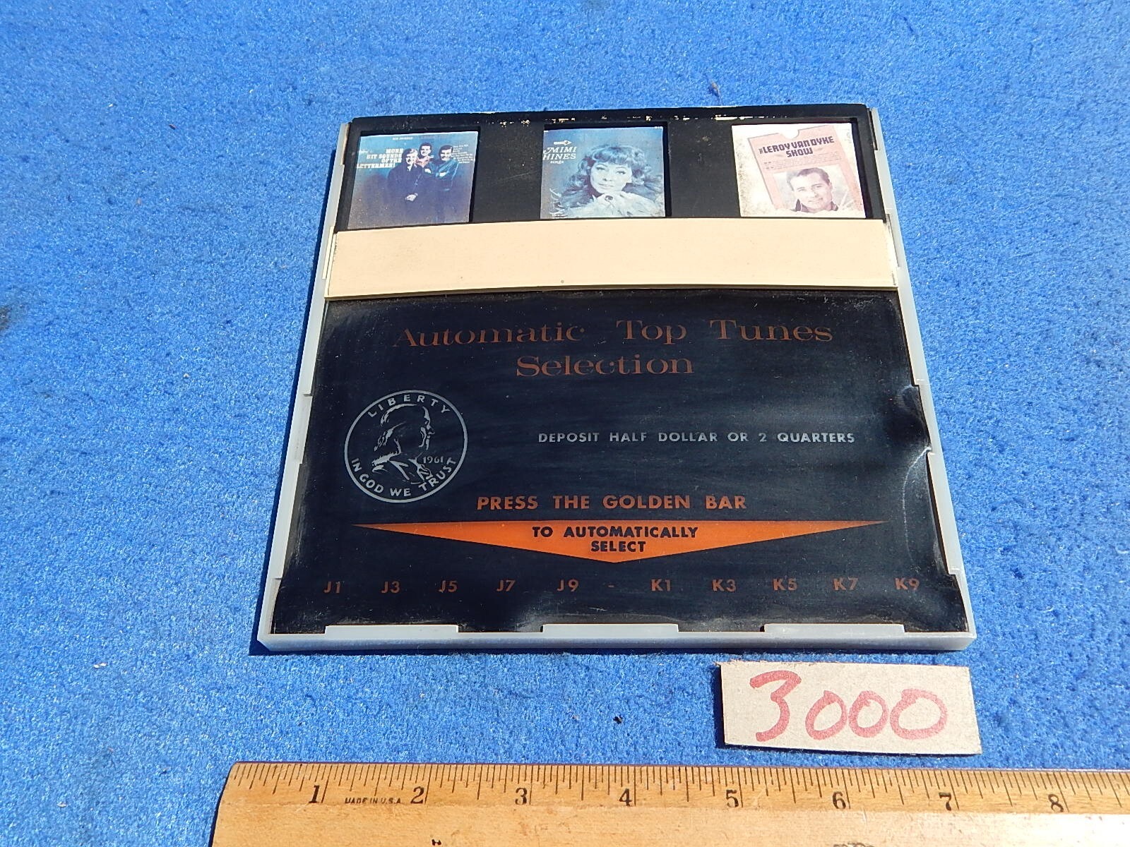 【お年玉セール特価】 Wurlitzer 3000 Sign with 127204 # Retainer Sign Display 3010 その他