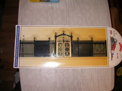 Model Power 948 G Scale Built-up Black Iron Fence New in Package