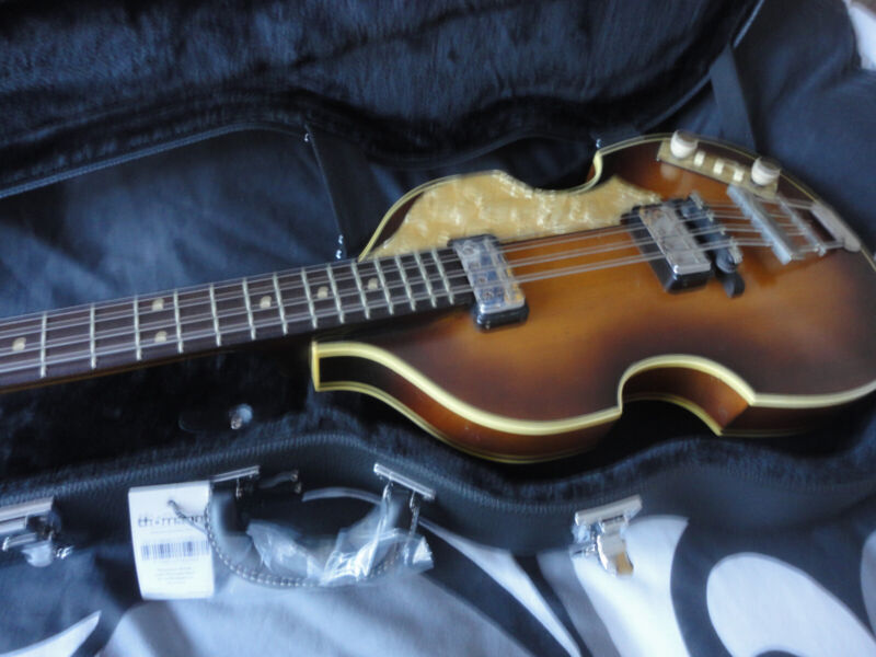 Original Hofner 1963 Violin 500/1 Bass Guitar Selmer Mccartney Beatles With Case