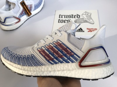 adidas ultra boost mens red white blue