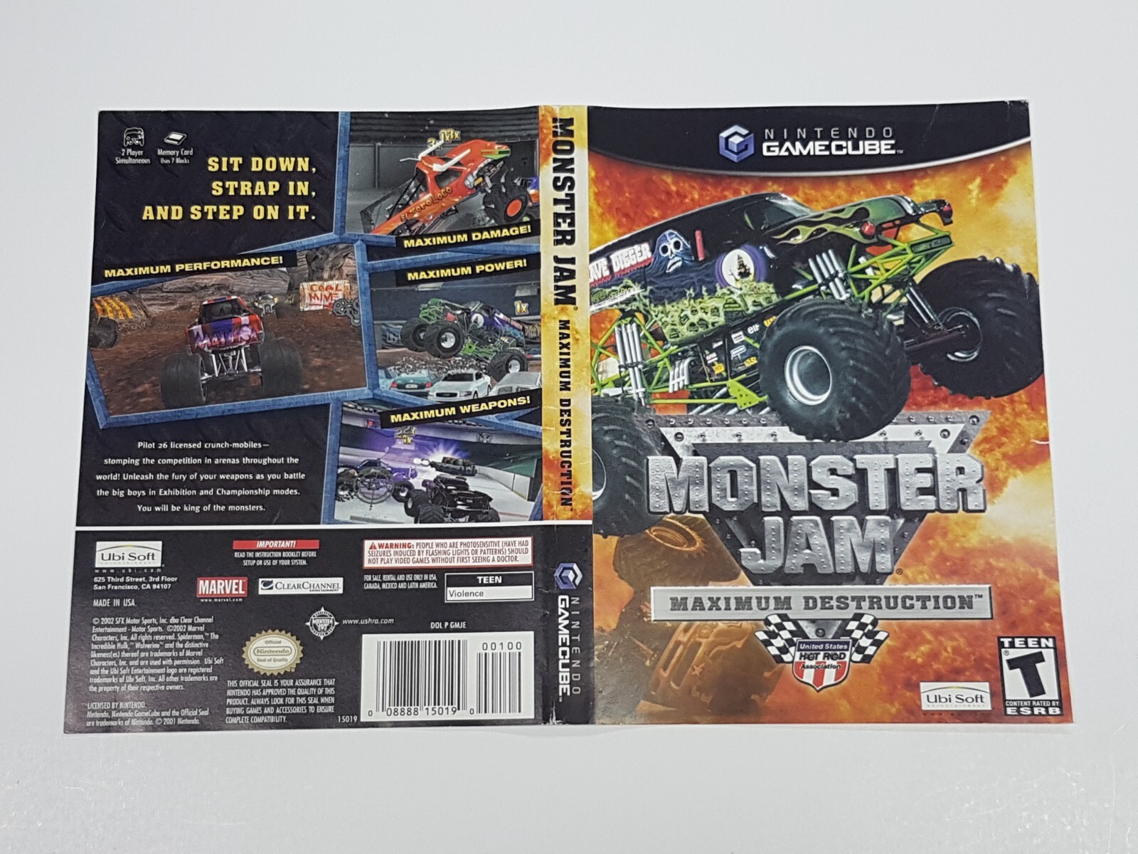 Monster Jam Maximum Destruction Authentic Nintendo GameCube
