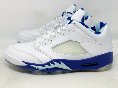 Air Jordan 5 'Grape Ice Wings' White Golf Shoes, Size 10 BNIB CW4206-100
